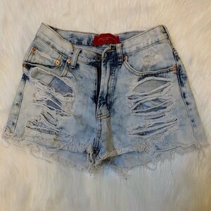 Ripped Jean shorts
